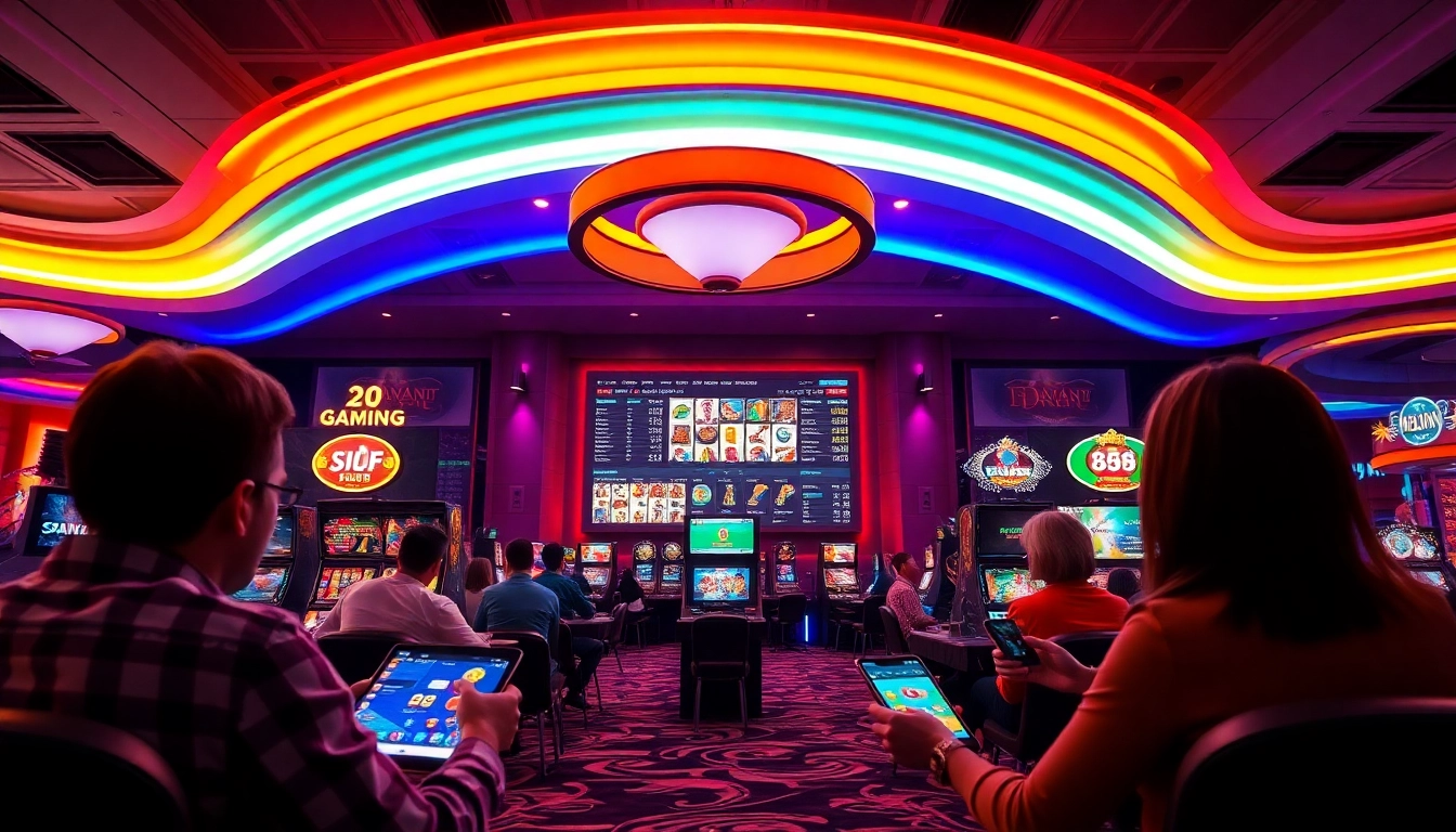 Engaging online gaming scene showcasing good88.hu.net's vibrant casino atmosphere