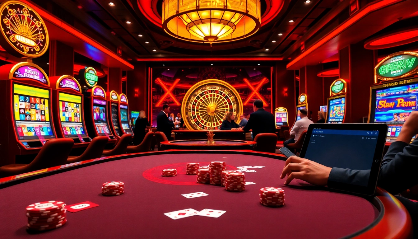 Experience the thrill of online gaming at rikvip.gb.net with an elegant casino setting.