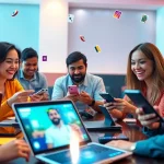 Players enjoying online games at topgamebaidoithuong.mx, showcasing vibrant digital interaction and community.