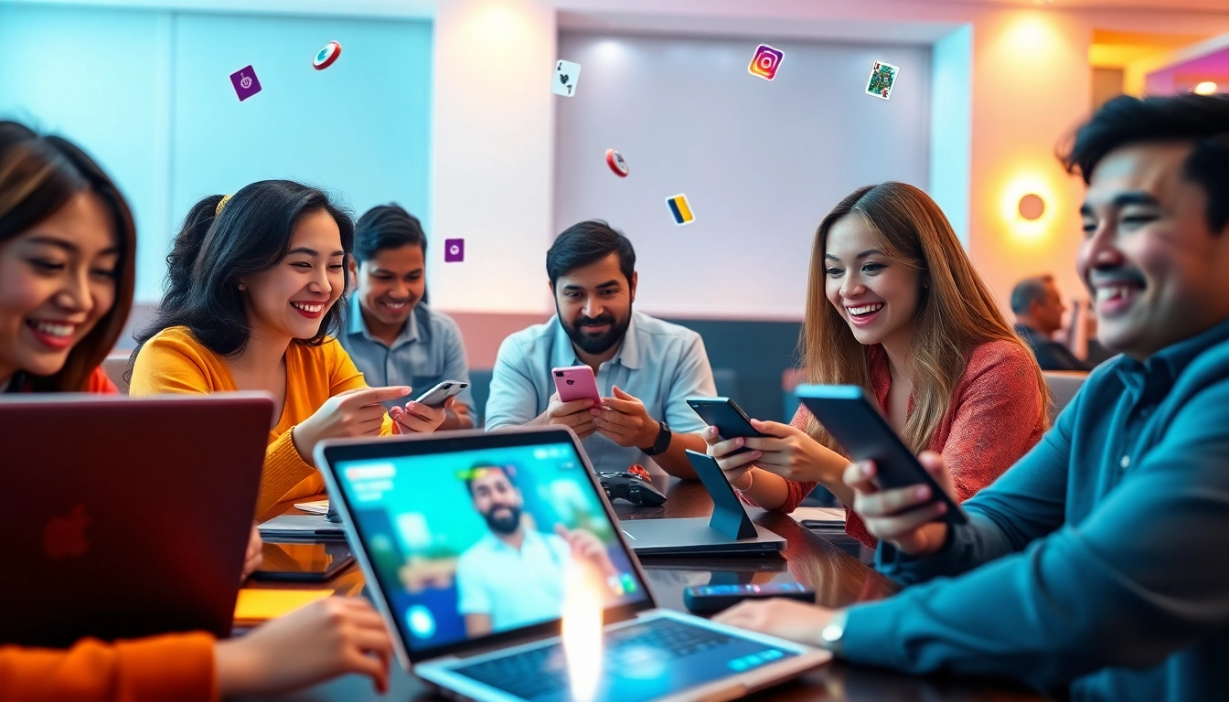 Players enjoying online games at topgamebaidoithuong.mx, showcasing vibrant digital interaction and community.