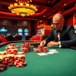 Experience elite poker action at dom88.us.com with vibrant casino elements and luxurious ambiance.