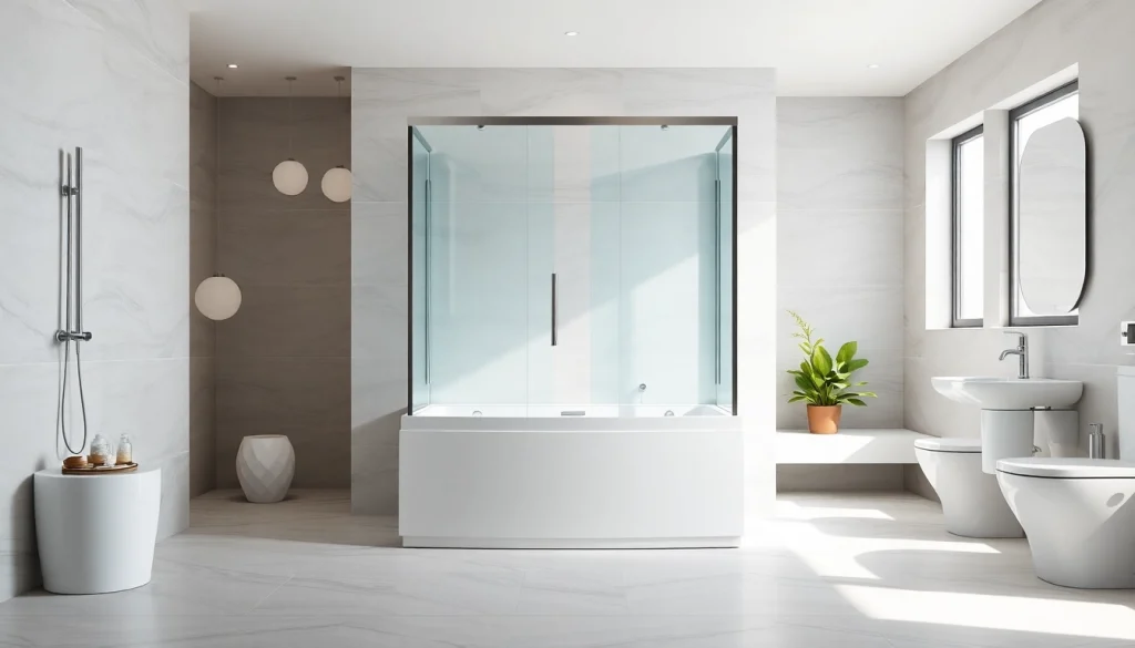 Duschkabine 80x80 in einem modernen Badezimmer mit elegantem Design und klaren Linien.