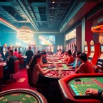 Experience the vibrant casino atmosphere at vin777.gb.net, showcasing diverse games and enthusiastic players.