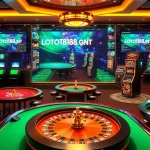 Captivating scene of loto188.gb.net featuring exciting casino games and a vibrant atmosphere.