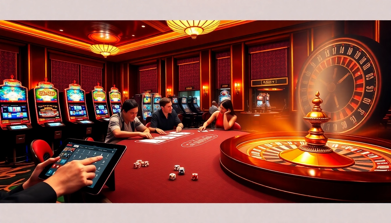 Experience thrilling gaming with mb66.nyc's vibrant casino atmosphere, showcasing poker, roulette, and exciting slots.