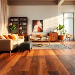 Find flooring near me options with luxurious vinyl flooring in a beautifully styled living room.