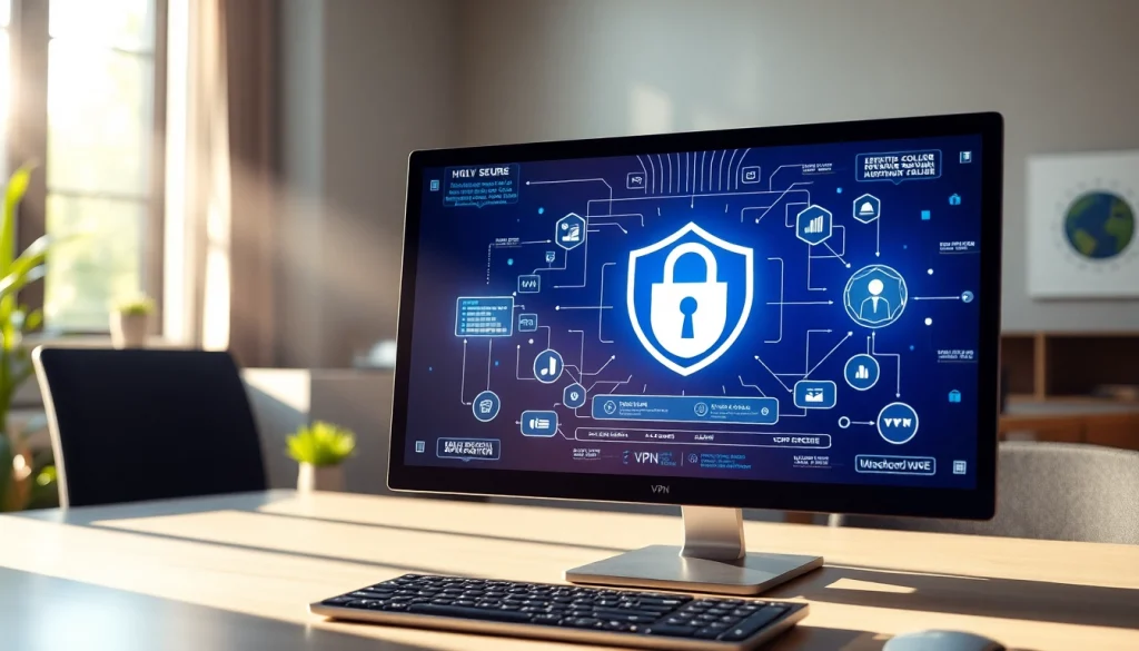 Discover the best vpn features on a secure device displaying a VPN interface.